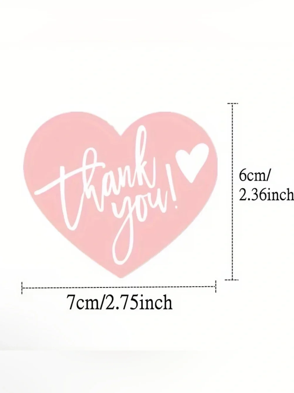 550 pcs Customer Appreciation Bundle - 50 Thank You Cards & 500 Stickers